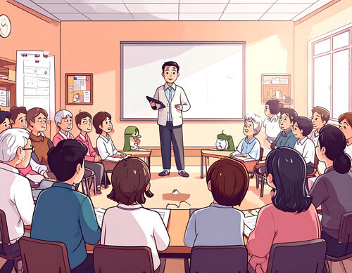 Firefly_男性の講師を取り囲.jpg